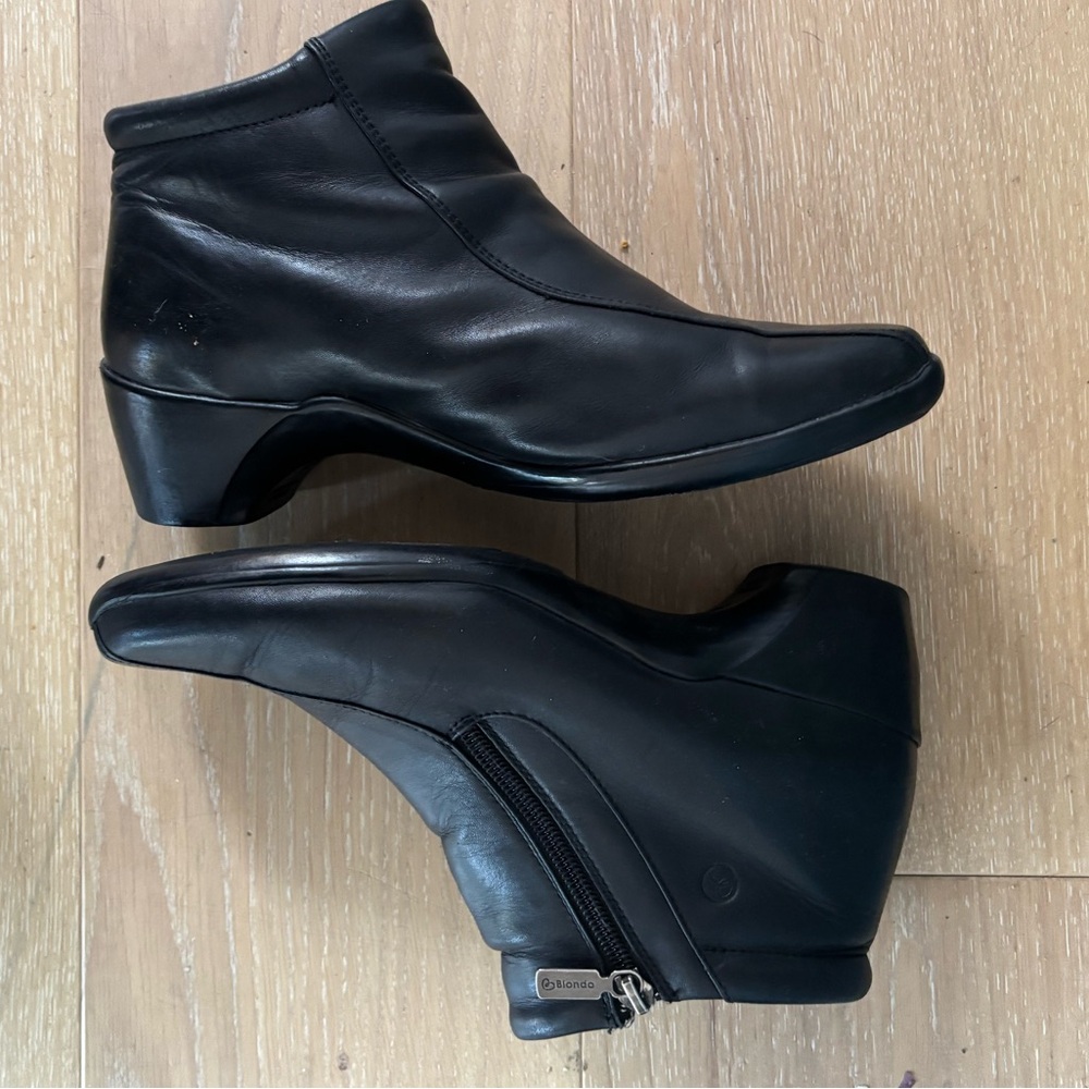 Black Blondo 8.5 heeled booties